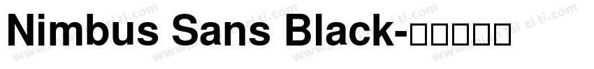 Nimbus Sans Black字体转换